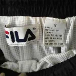 Fila Logo Sport Athletic S Lined Ankle Zip Pants